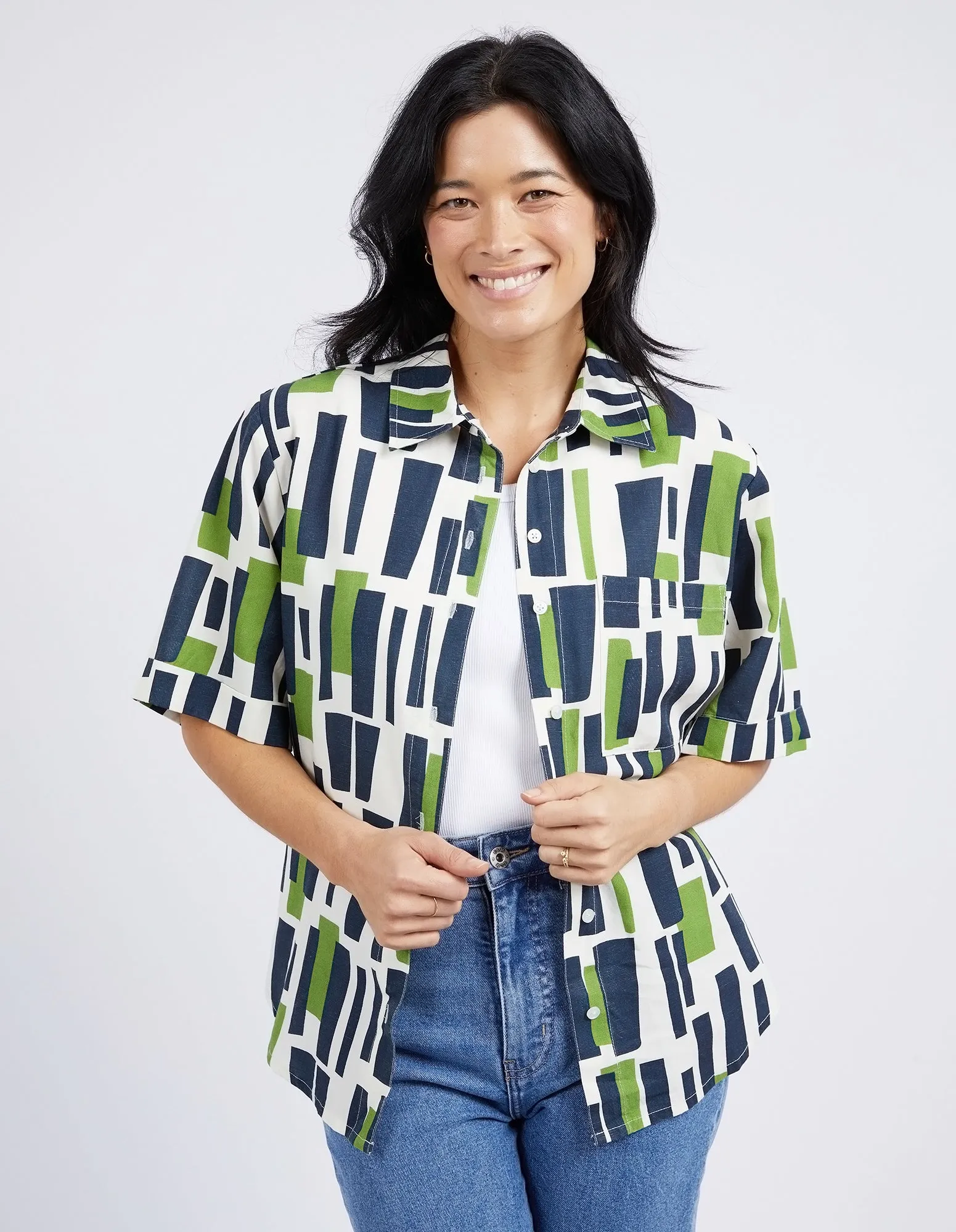 Valley Geo Print Shirt