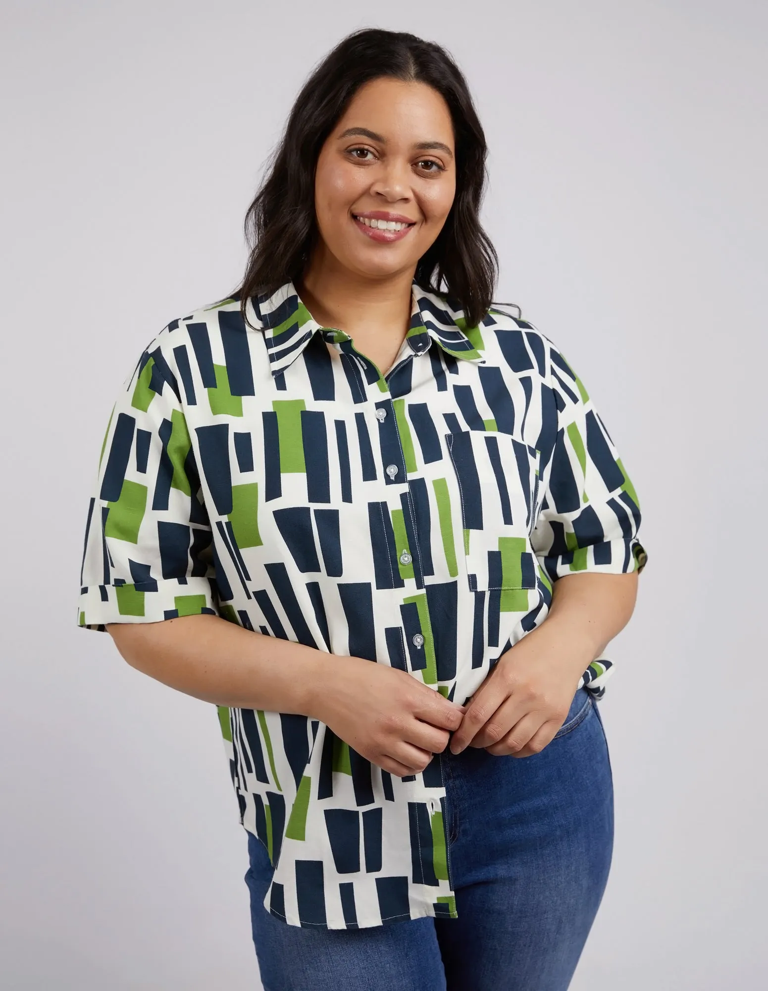 Valley Geo Print Shirt