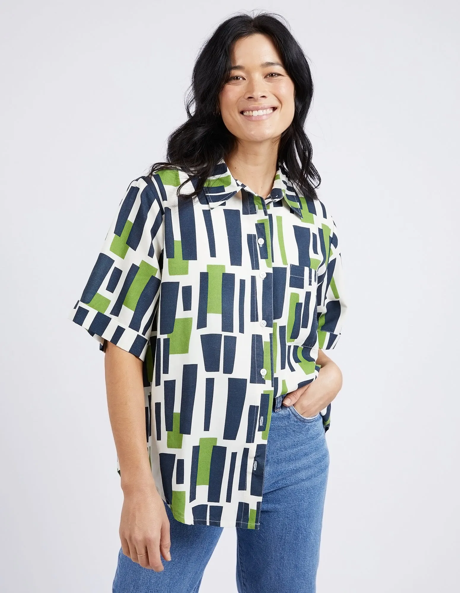 Valley Geo Print Shirt