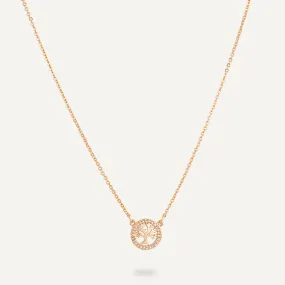 Vivienne Tree of Life Pendant Necklace In Gold-Tone