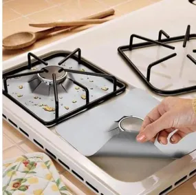 Washable and Reusable 4 Pc-pack Stove Burner Protecter